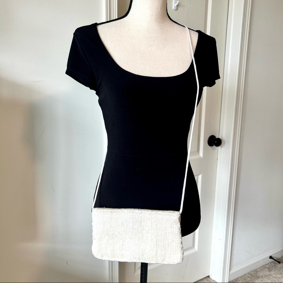 Vintage DELILL Beaded Evening Clutch Crossbody Bag - Picture 4 of 16